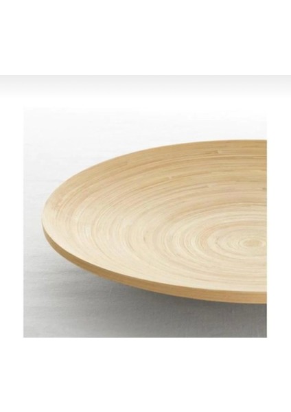 Bambu Dekoratif Tabak 30CM, Şık ve Doğal Tasarım, Bej Renk Seçeneği fiyatları