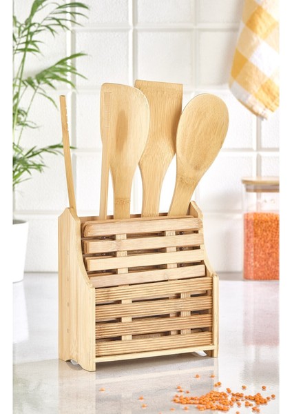 Bambu 9 Parça Kaşıklık Seti, Şık ve Kullanışlı Mutfak Düzenleyici modelleri
