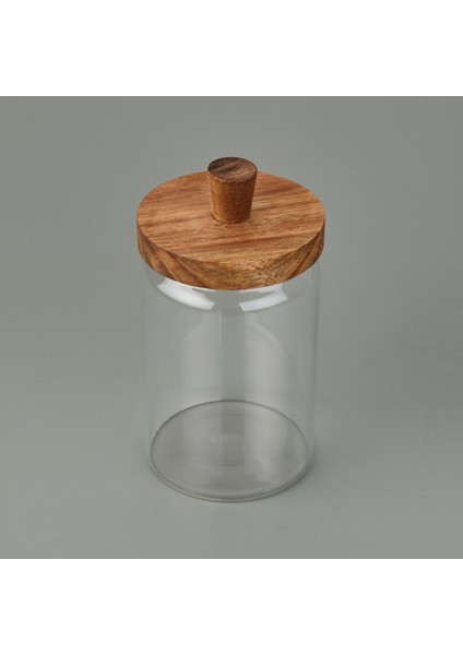 Şeffaf ve Kahverengi Kapaklı Cam Kavanoz, 700 Ml, Şık ve Kullanışlı Saklama Çözümü fiyatları