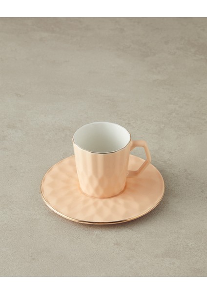 Şık 2 Kişilik Pembe Seramik Kahve Fincanı Takımı, 4 Parça fiyatları