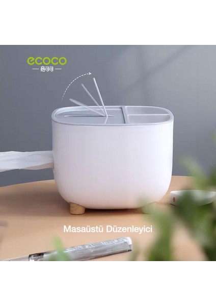 Çok Amaçlı Bölmeli Peçetelik ve Saklama Kutusu, Beyaz, Pratik ve Şık Tasarım modelleri