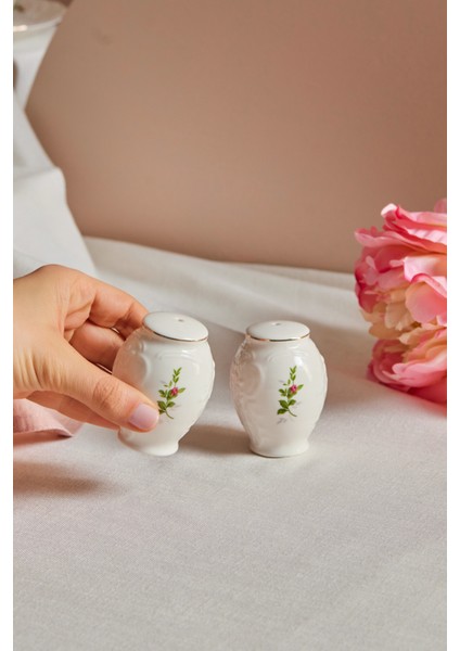 Vintage Rose 7 cm Tuzluk Biberlik Seti, Şık ve Zarif Tasarım fiyatları