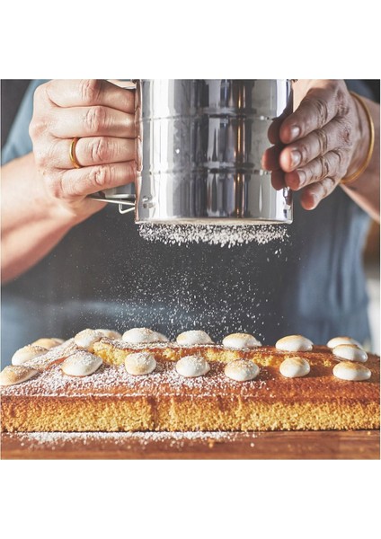 Paslanmaz Çelik Un Eleği, 9.5 Cm, Pratik ve Hafif, Basmalı Eleme Aleti fırsatları