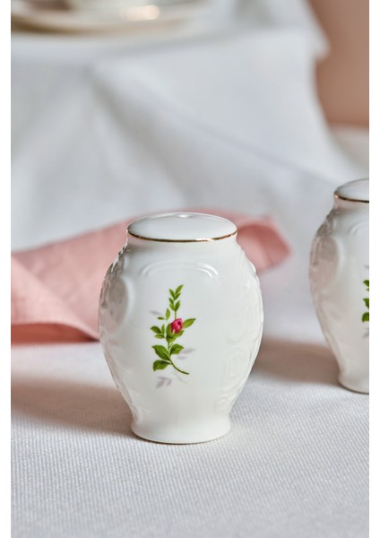 Vintage Rose 7 cm Tuzluk Biberlik Seti, Şık ve Zarif Tasarım fırsatları