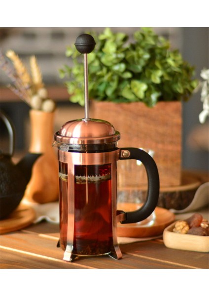 Bordo French Press 350 Ml, Pratik Çay ve Kahve Demleme Aracı
