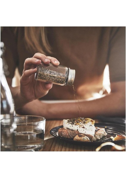 Cam Tuzluk ve Karabiberlik, 8 Cm, 2'li Set, Şık ve Kullanışlı Tasarım fırsatları