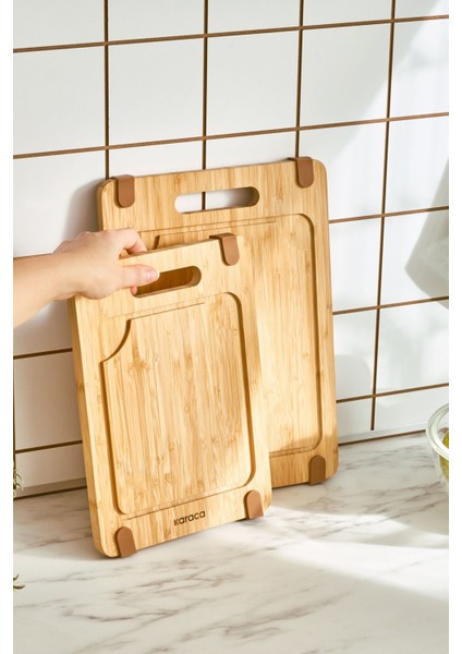 Iki Parça Pro Kesme Tahtası 28/33 Cm, Kahverengi fiyatları