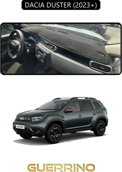 Dacıa Duster 2023+TORPİDO Koruma Halısı Siyah Kenar