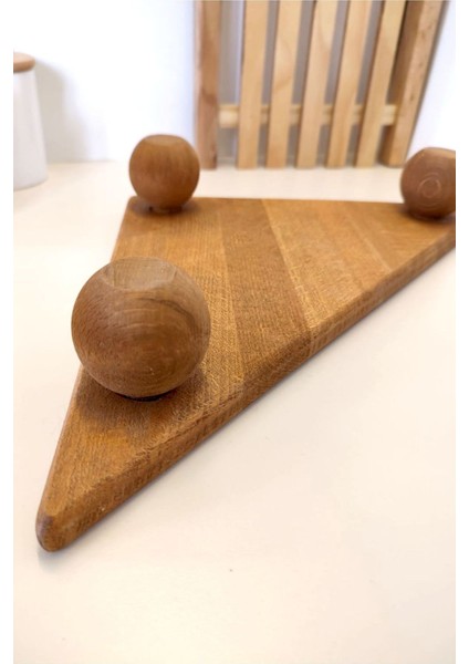 Kahverengi Ahşap Üçgen Köşe Organizer, Sunum ve Dekorasyon Için Şık Tasarım indirimleri