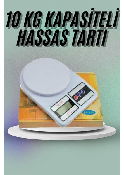Dijital Hassas Tartı, 10 kg Kapasiteli, Mutfak ve Ev Kullanımı Için Uygun