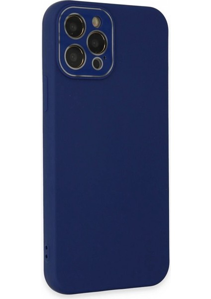 iPhone 12 Pro Kılıf Lansman Glass Kapak - Sky Blue modelleri