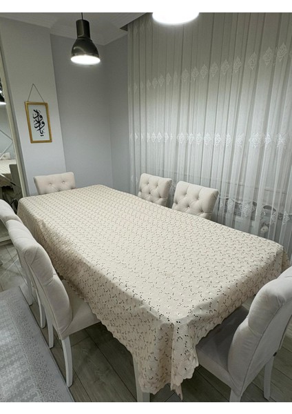 Brode Nakış Işlemeli Dertsiz Masa Örtüsü 150X250