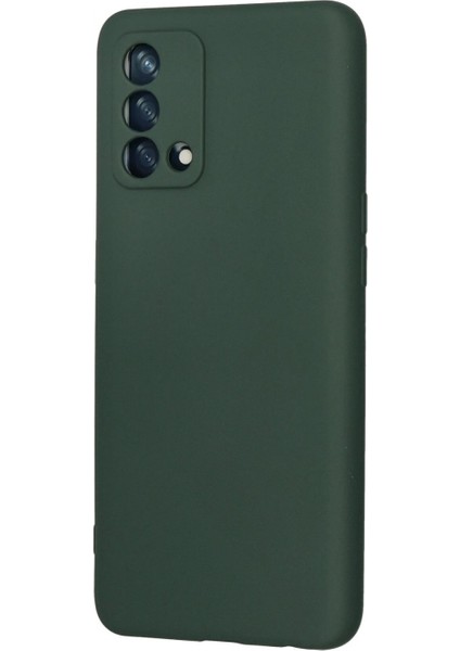 Oppo A74 4g Kılıf Nano Içi Kadife Silikon - Koyu Yeşil modelleri