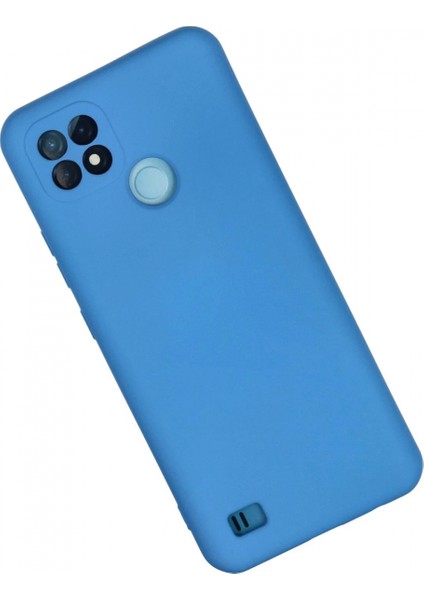 Realme C21 Kılıf Nano Içi Kadife Silikon - Mavi fiyatları