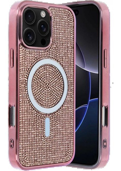 Apple iPhone 16 Pro Max Helen Magsafe Kapak - Pembe