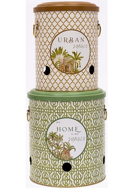 Paslanmaz Metal Sebze Kovası 2'li Set, Pratik ve Şık Sebze Saklama Sepeti fırsatları