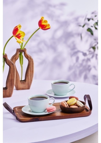 Yeşil 2 Kişilik Çay Fincanı, 200 Ml, Şık ve Kullanışlı Tasarım