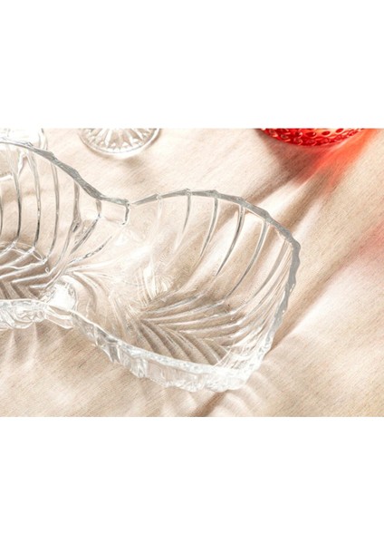 Şeffaf 2 Bölmeli Cam Çerezlik, 25 Cm, Turuncu Renkli, Şık ve Kullanışlı Tasarım modelleri