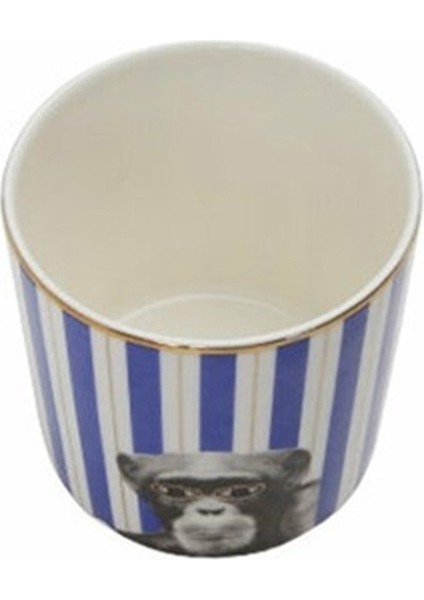 Beyaz 230CC Orman Hayvanları Temalı Seramik Bardak