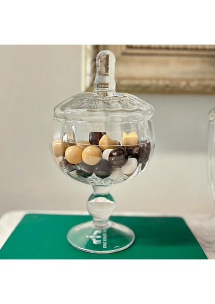 Renkli Ayaklı Cam Saklama Kabı, 21 Cm, Şık ve Kullanışlı Tasarım fiyatları