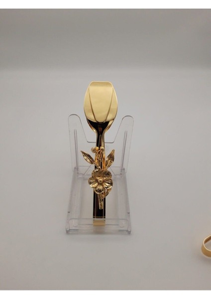 Şık 3'lü Paslanmaz Çelik Servis Takımı, Japon Güllü Gold Detaylı modelleri