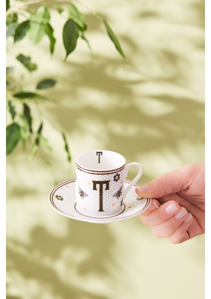 Renkli T Harfli 80 ml Kahve Fincanı, Şık ve Kullanışlı Tasarım fiyatları