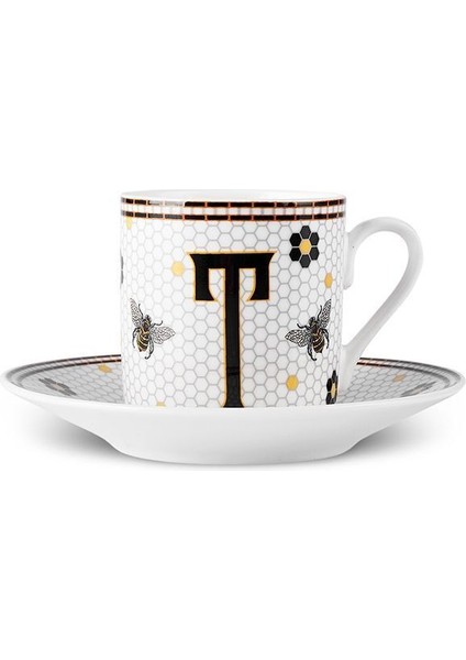 Renkli T Harfli 80 ml Kahve Fincanı, Şık ve Kullanışlı Tasarım fırsatları