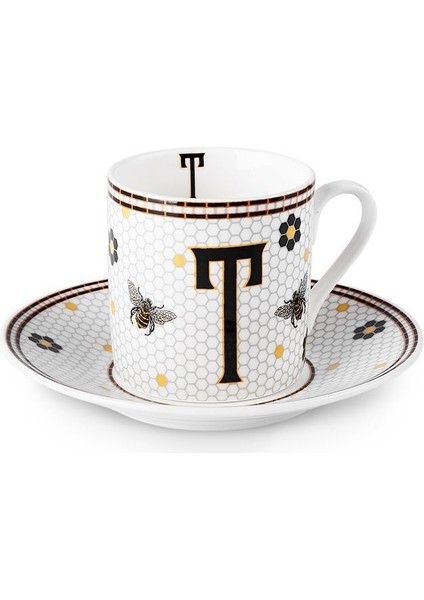 Renkli T Harfli 80 ml Kahve Fincanı, Şık ve Kullanışlı Tasarım indirimleri