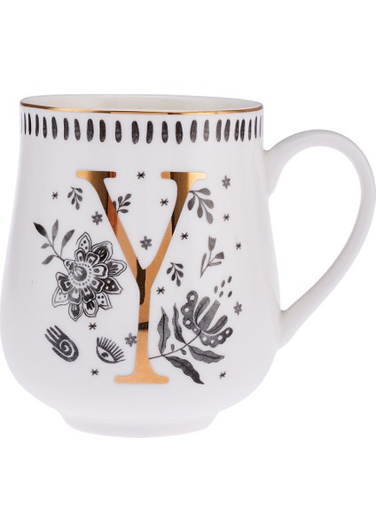 Bej Y Harfi Seramik Kupa 220 Ml, Şık ve Kullanışlı Içecek Kabı fiyatları