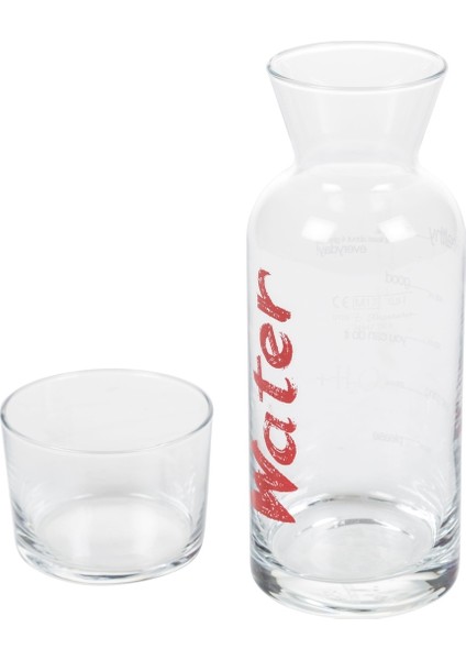 Kırmızı Kapaklı Başucu Su Sürahisi 700 Ml, Şık ve Kullanışlı Tasarım fiyatları