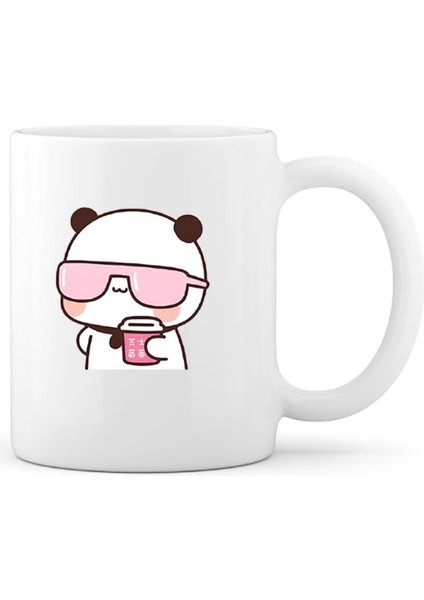 Iki Parça Sevgiliye Özel Kahve Kupası ve Bardak Seti Beyaz modelleri