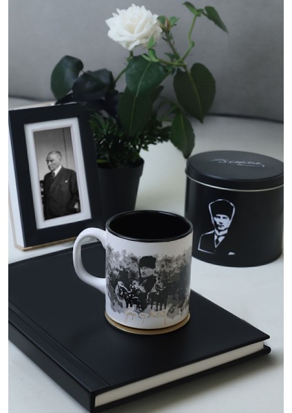 Istiklal Marşı Temalı Teneke Kupa, Renkli, 10 Cm, Özel Tasarım