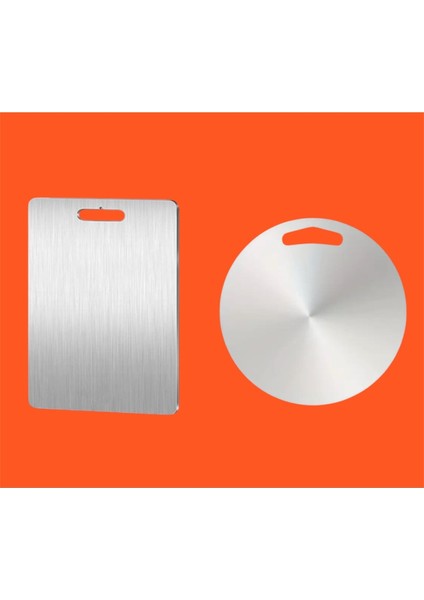 Paslanmaz Çelik Kesme Tahtası Çift Seti 25X25 ve 17X25 Cm, Dayanıklı ve Şık Tasarım fiyatları