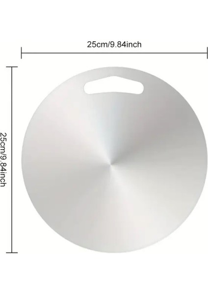 Paslanmaz Çelik Kesme Tahtası Çift Seti 25X25 ve 17X25 Cm, Dayanıklı ve Şık Tasarım