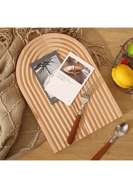 Kahverengi Oyuklu Bambu Kesme ve Sunum Panosu Seti, Şık ve Doğal Dekoratif Ürünler fiyatları