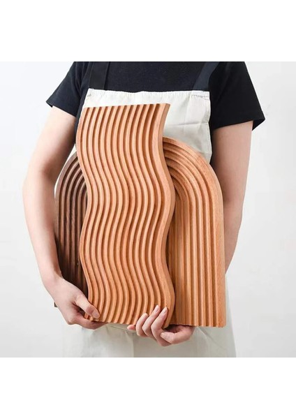 Kahverengi Oyuklu Bambu Kesme ve Sunum Panosu Seti, Şık ve Doğal Dekoratif Ürünler fırsatları