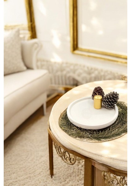 Beyaz Takı Tabağı, Dekoratif Tepsi, Ev Için Şık ve Zarif Obje 28