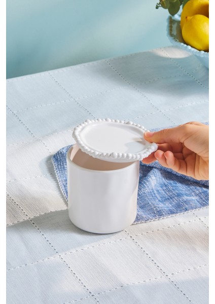 490 ml Beyaz Melamin Saklama Kabı - Dayanıklı ve Şık Tasarım fiyatları