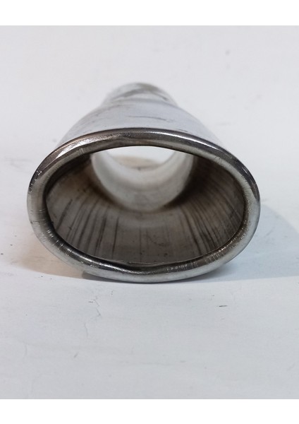 5.1 Cm. Yassı Sessiz Nikelaj Egzoz Eksoz Ucu Tekli modelleri