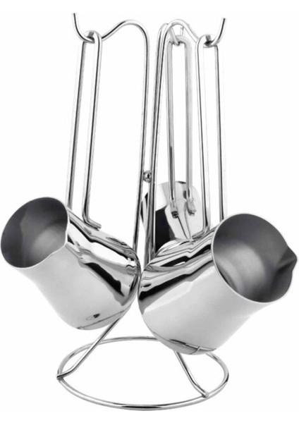 304 Çelik 3'lü Cezve Takımı, Dayanıklı ve Şık Mutfak Seti