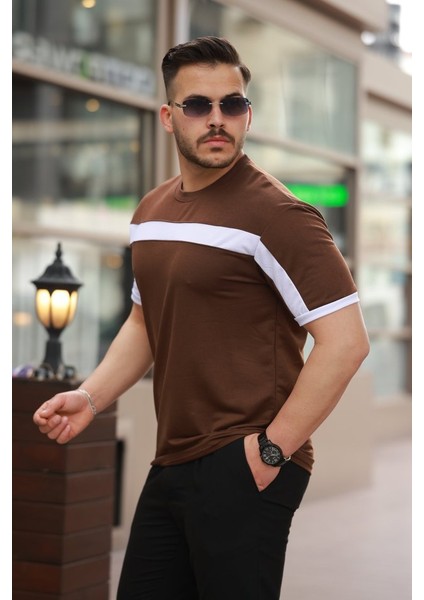 Erkek Şerit Detaylı Kısa Kollu T-Shirt fiyatları