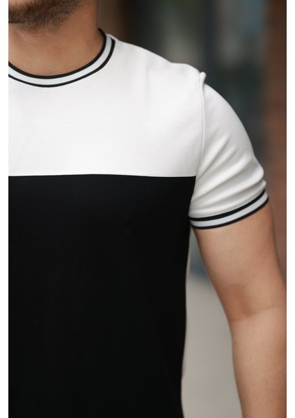 Erkek Parçalı Renk Kısa Kollu Tişört modelleri
