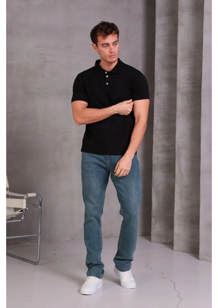 Erkek Slim Fit Pamuklu Yumuşak Doku Nefes Alan Kumaş Yakalı Tişört modelleri