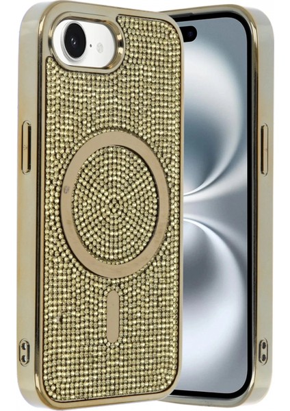 Apple iPhone 16E Helen Magsafe Kapak - Gold modelleri