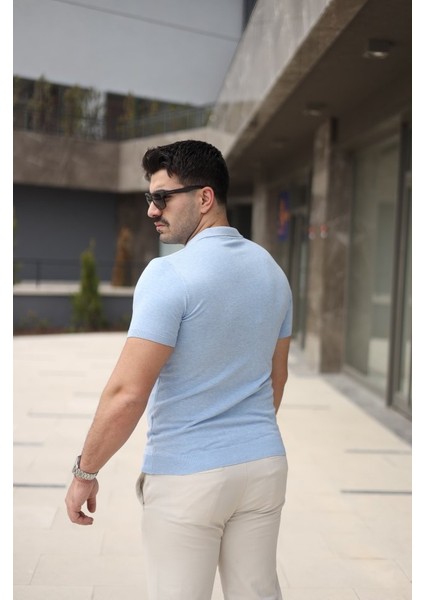 Erkek Polo Yaka Fermuar Detaylı Tişört indirimleri