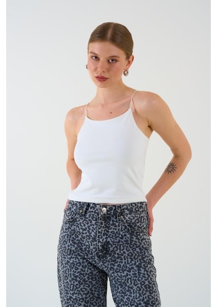 Askısı Lastikli Atlet - Ekru modelleri