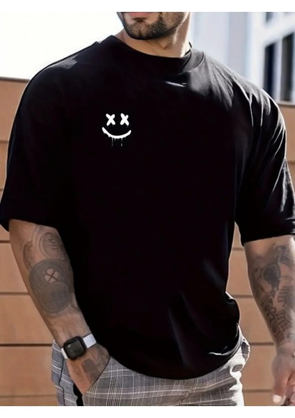 Erkek Kısa Kollu Bisiklet Yaka Baskılı Süprem Bluz modelleri