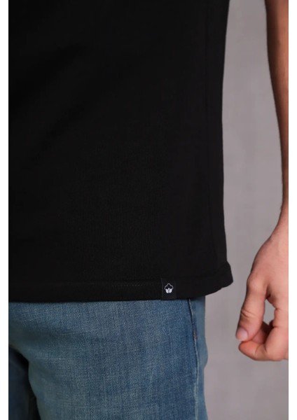 Erkek Relax Fit Bisiklet Yaka %100 Pamuk Rahat Kesim Basic Tişört fırsatları