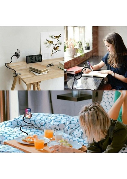 Portatif Siyah Akrobat Telefon Tutucu, Hareketli ve Güvenli Kullanım Sağlar modelleri