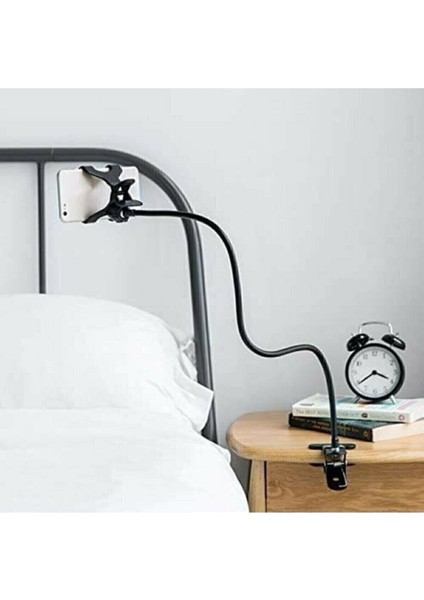 Portatif Siyah Akrobat Telefon Tutucu, Hareketli ve Güvenli Kullanım Sağlar fırsatları